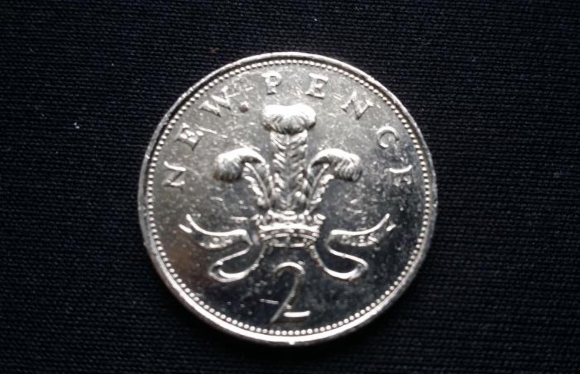 1971 UK silver 2p